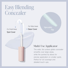 Espoir Easy Blending Concealer precision tip enables targeted application on blemishes.