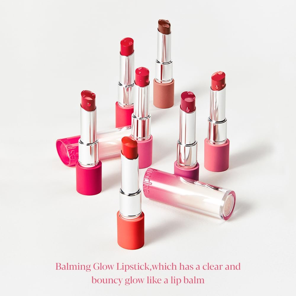 Espoir Nowear Balming Glow on lips with a non-sticky, comfortable feel.