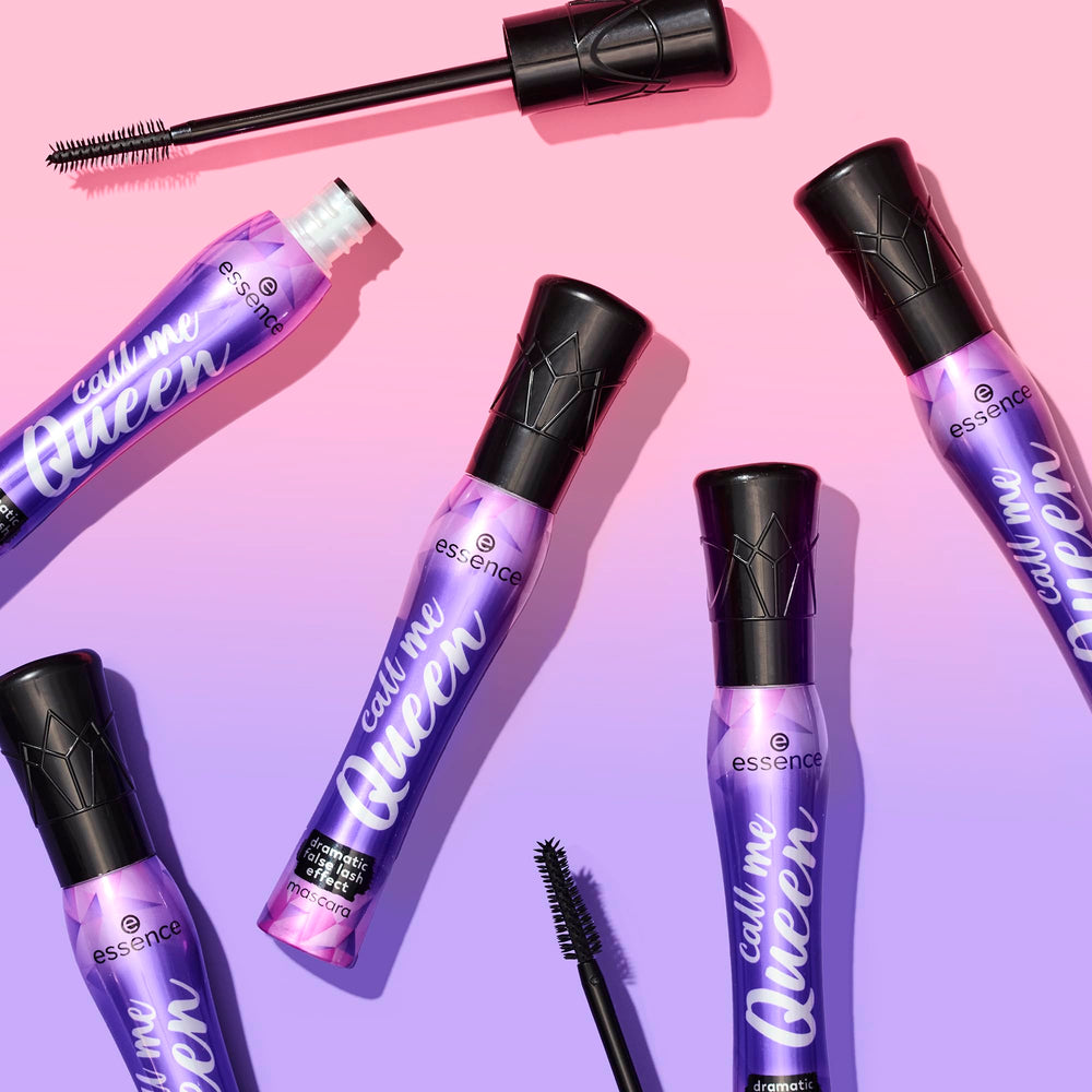 Essence Call Me Queen mascara triple-pack box and tubes.