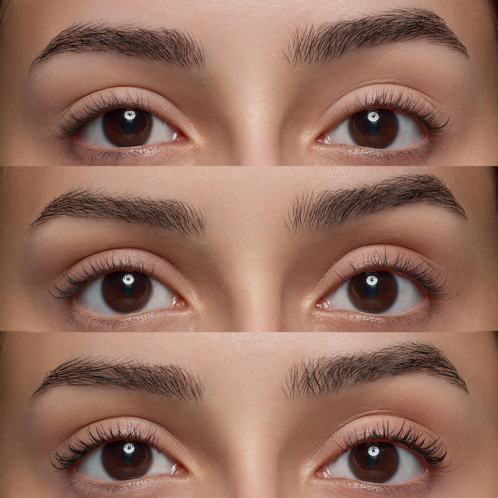 essence Curl Fixing Lash Base applying as a natural base before mascara