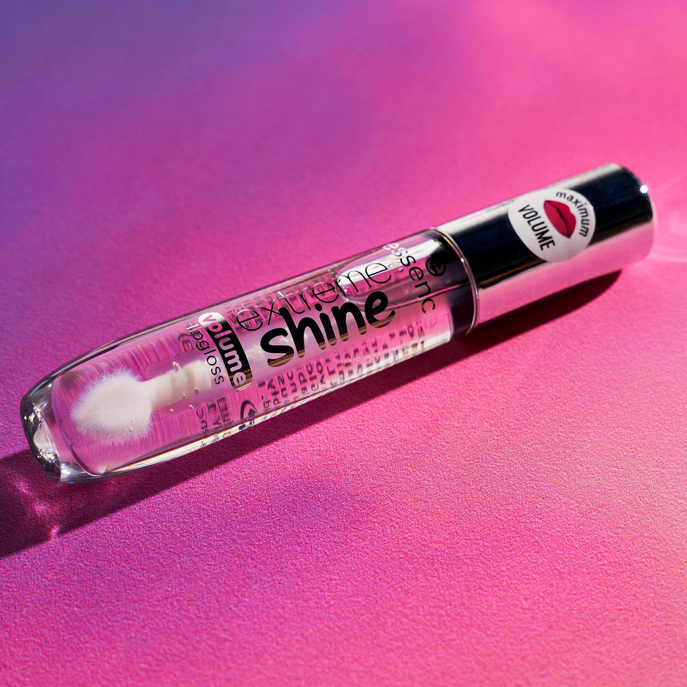 Essence glossy finish on lips for daytime glam and subtle shine