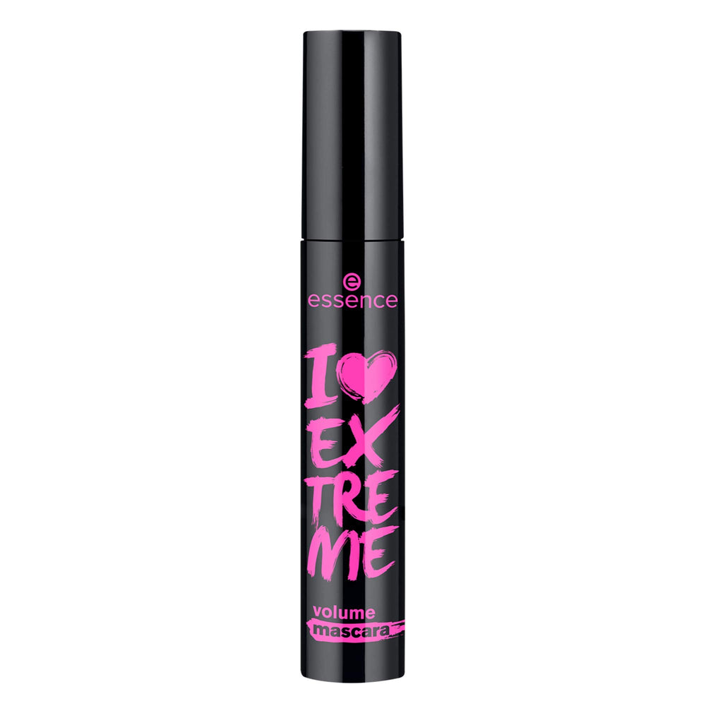 Essence I Love Extreme Volume Mascara brush coats every lash with bold volume.