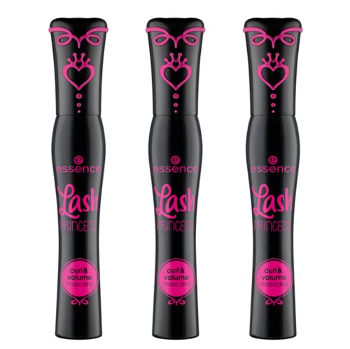 essence Lash Princess Curl and Volume Mascara with curl-volume brush for dramatic lashes