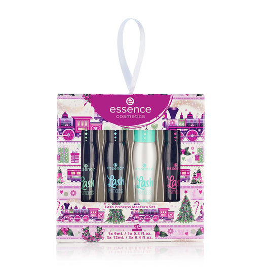 essence Lash Princess holiday gift set box with festive packaging, ideal for gifting