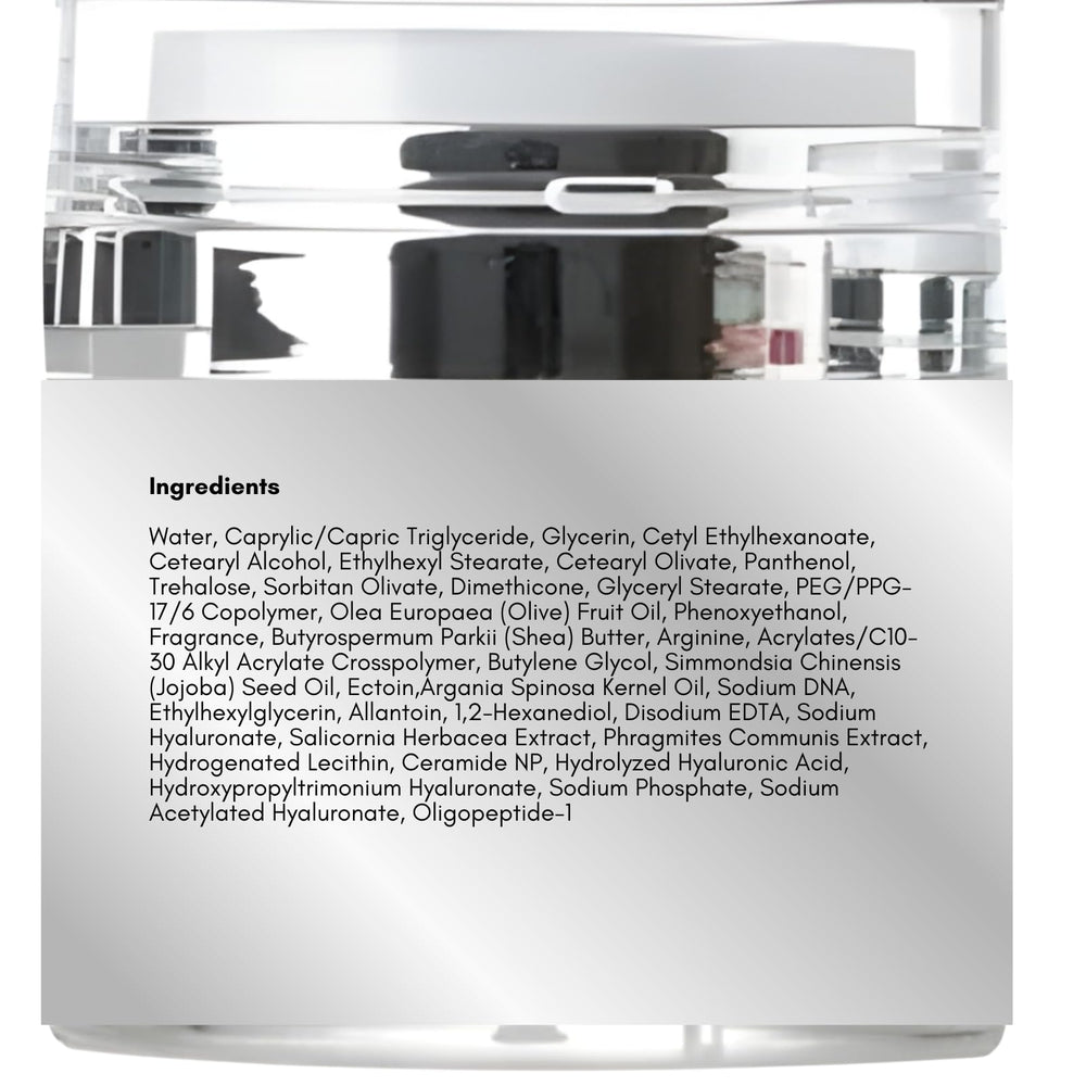 Essentially KateS Salmon PDRN EGF Day Night Cream spread shows lightweight, non-greasy texture