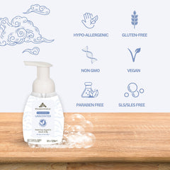 Essentials foaming glycerin hand soap pump-dispense action for easy use