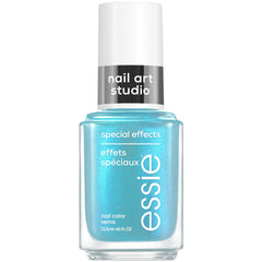 Essie Bikini Snapped special-effects bottle close-up shows blue shimmer