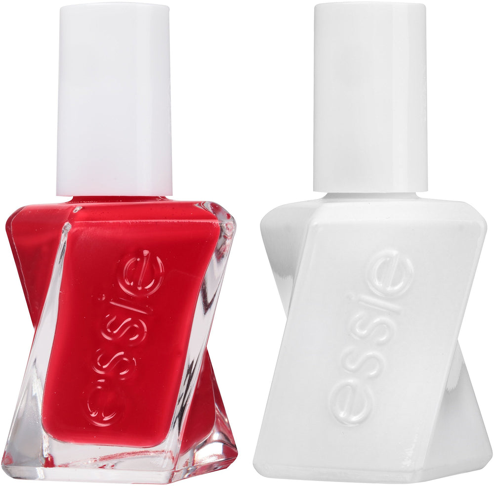 essie Gel Couture Rock The Runway kit bottle showcases bold color for chic nails