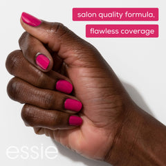 essie Step Out of Line bottle-top close-up highlighting high-shine lacquer.