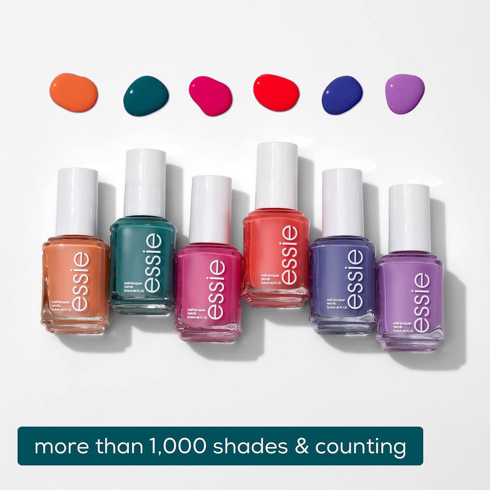 two coats of essie color delivering opaque coverage