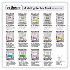 estheSKIN rubber mask layer applied for a smooth, refreshed complexion