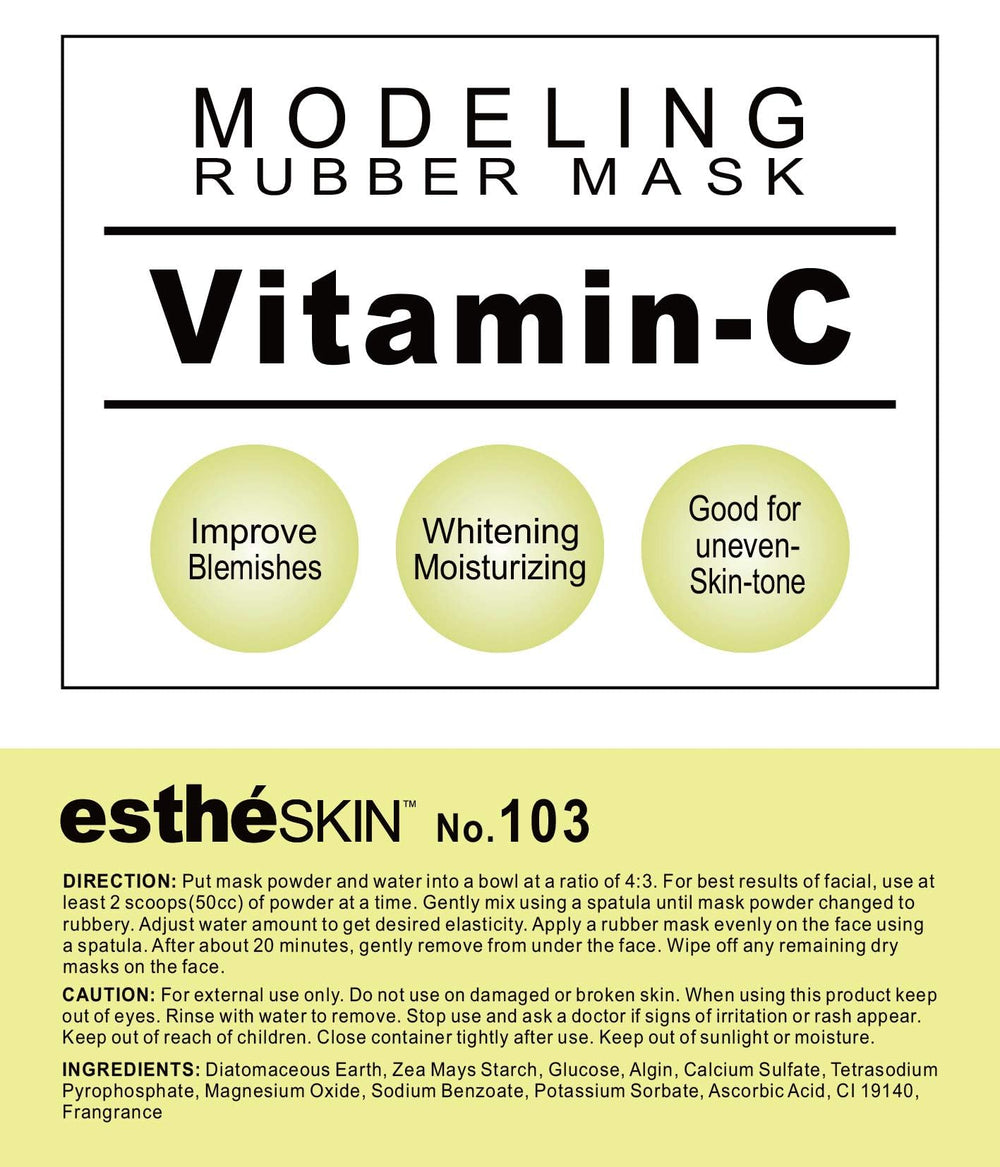 estheSKIN bowl and spatula spreading mask evenly on the face
