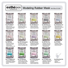 estheSKIN No.101 collagen peel mask complete setting shows the mask in place for firming