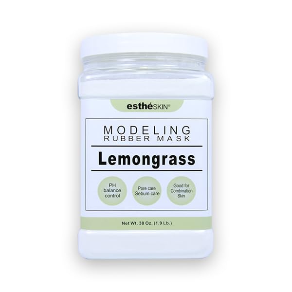 estheSKIN peel-off rubber mask jar for a spa-grade facial; promotes smoother skin texture.