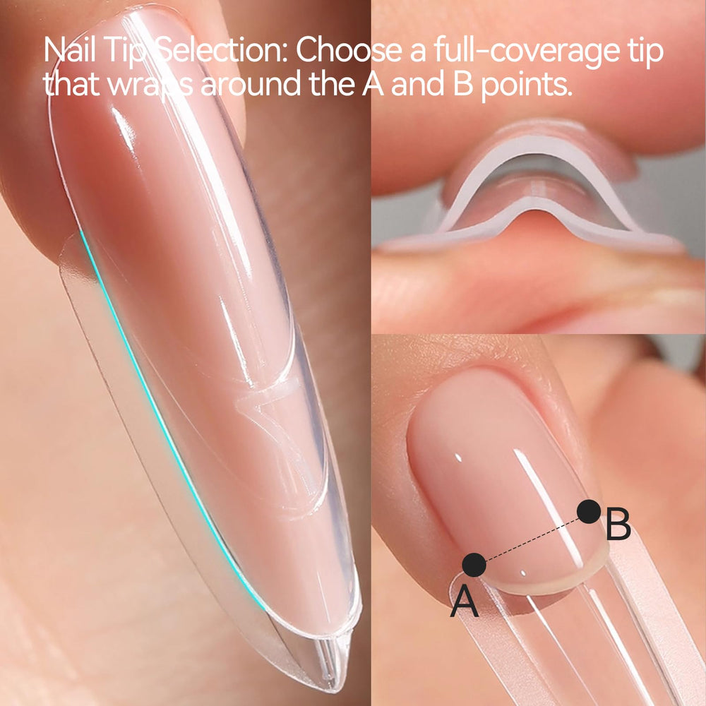 ESUOHYM durable poly gel nail forms designed for reuse.