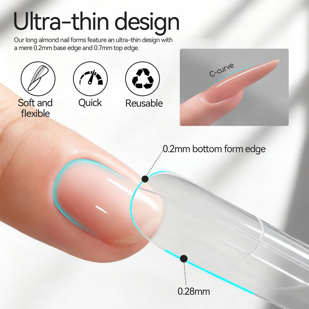 ESUOHYM reusable nail forms kit ideal for DIY and salon use.