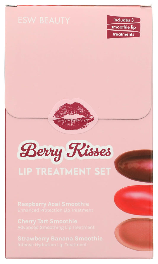 ESW Beauty Berry Kisses lip-treatment-set-box hydrating trio on display