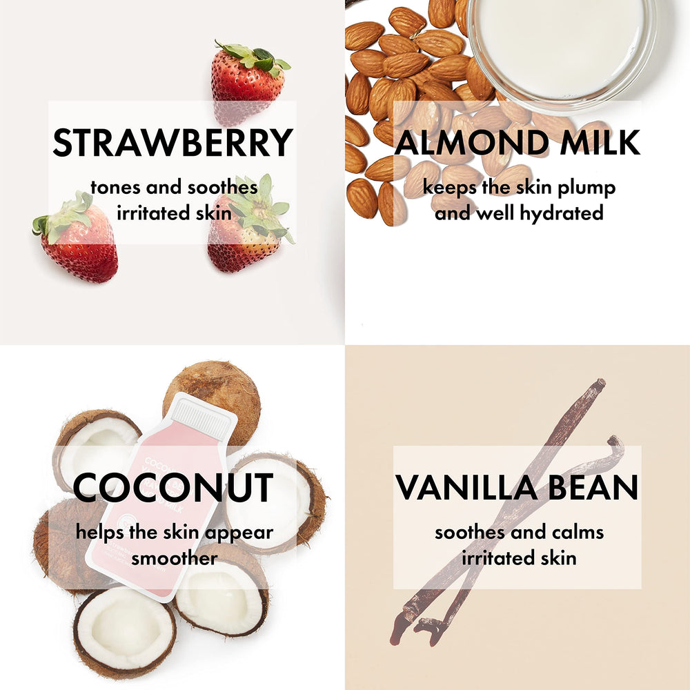 Recyclable LDPE packaging for ESW Beauty Strawberries & Cream mask.