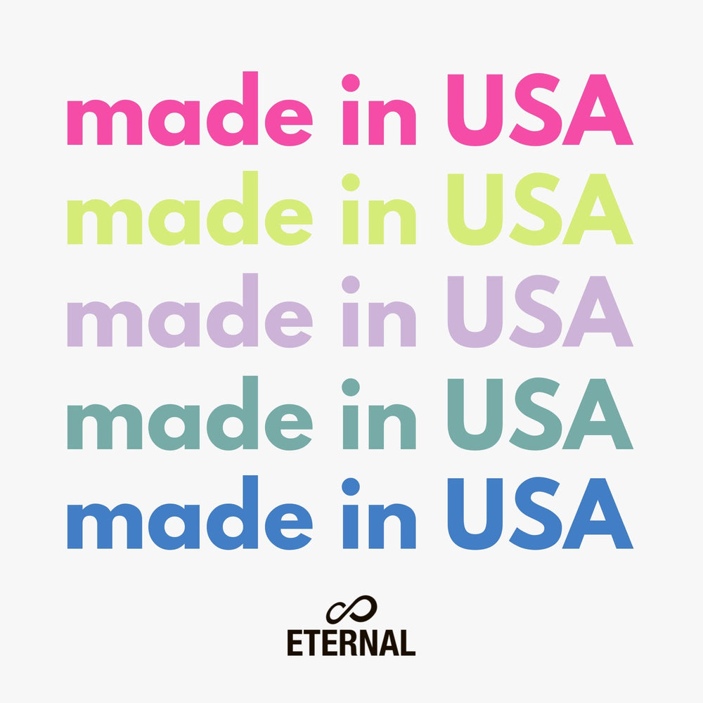 Eternal 5-color nail polish blue swatch with glossy finish