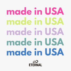 Eternal 5-color nail polish blue swatch with glossy finish