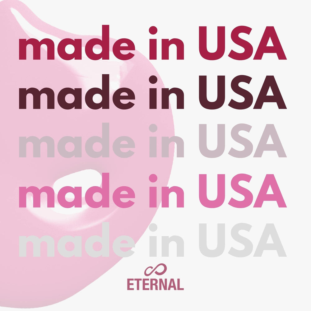 Eternal Red shade bottle with glossy finish demonstrates long-wear potential