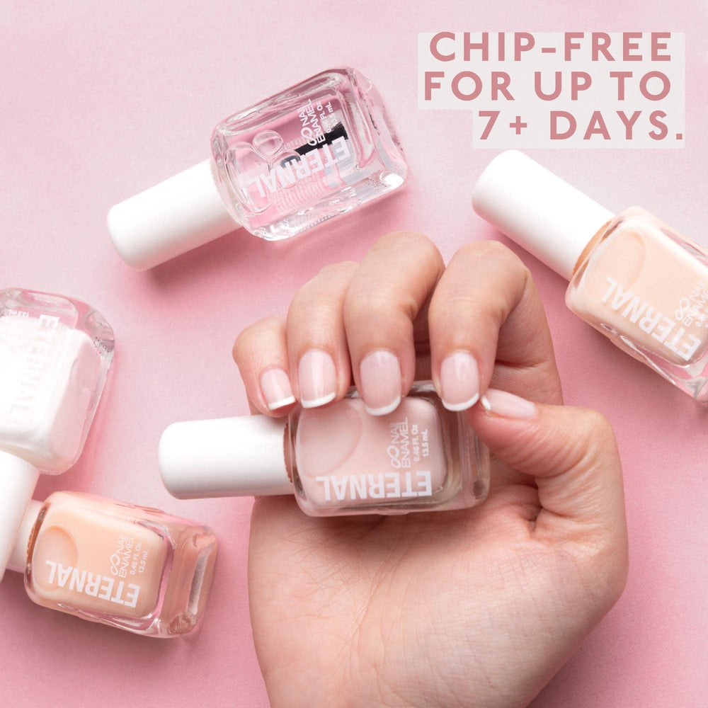 Eternal Et Voila pastel pink polish adds delicate color and gloss