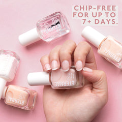 Eternal Et Voila pastel pink polish adds delicate color and gloss