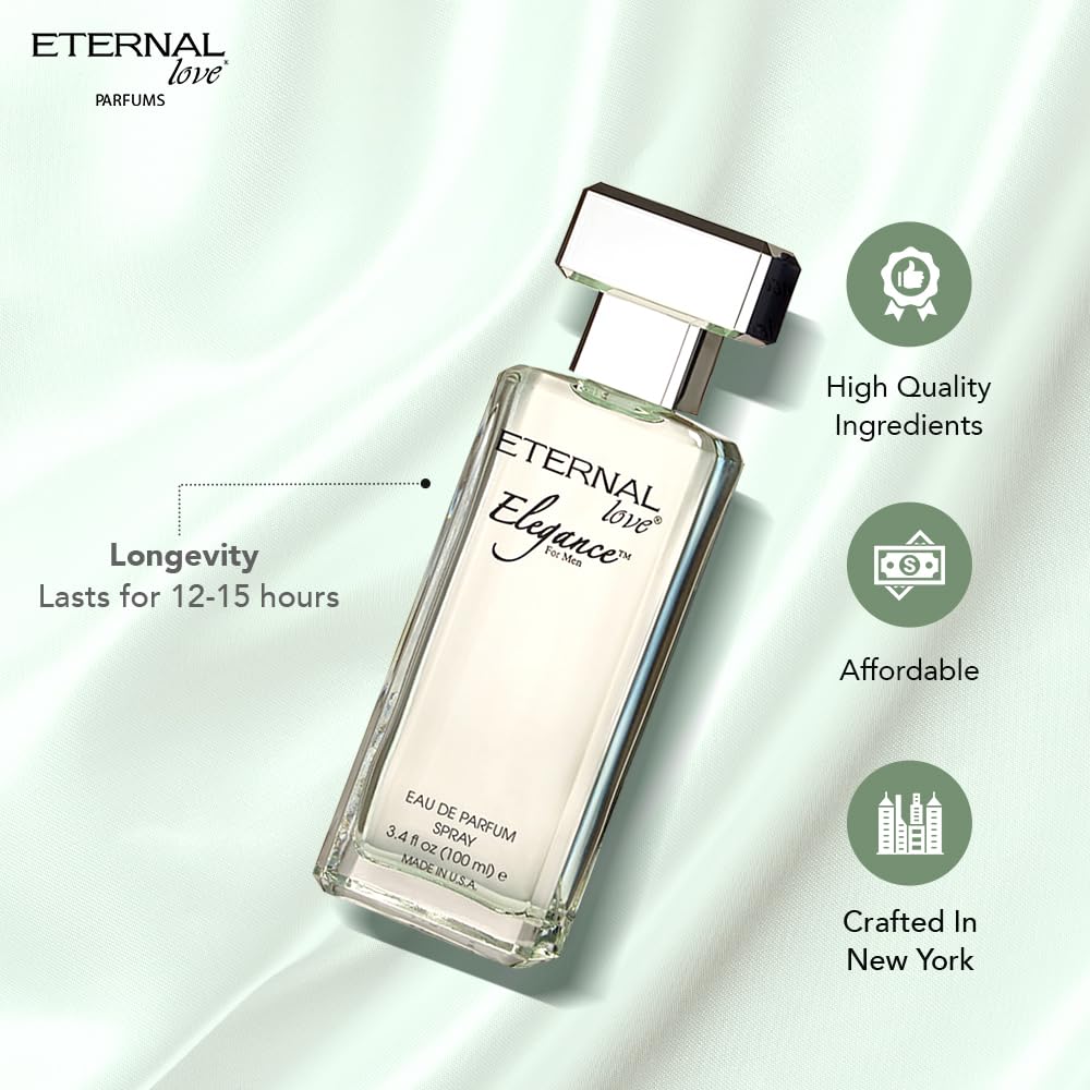 Eternal Love Elegance spray action, smooth mist for everyday use.