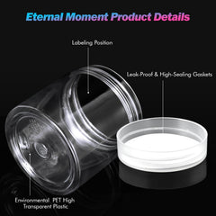 Eternal Moment 50-pack jars with label-ready surfaces for branding and promos.