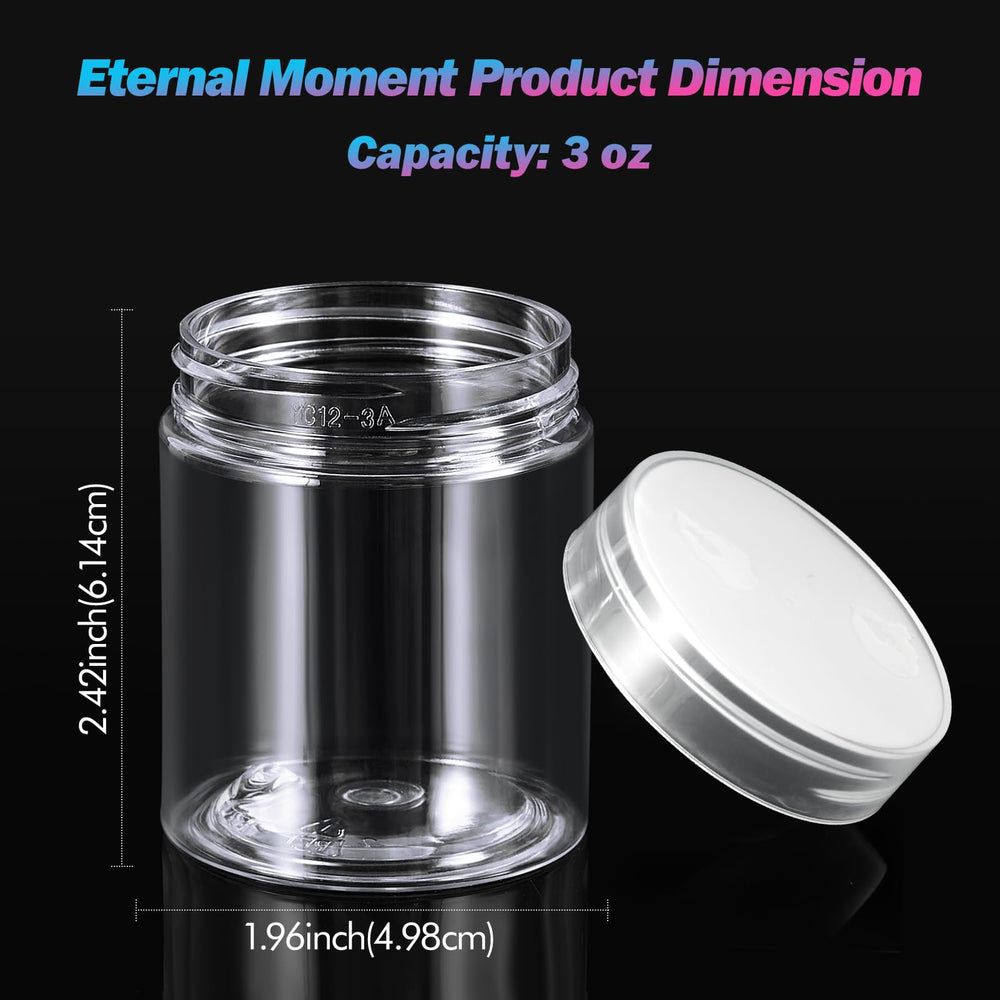 Eternal Moment jar with screw-on lid and foam liner for airtight cosmetic storage