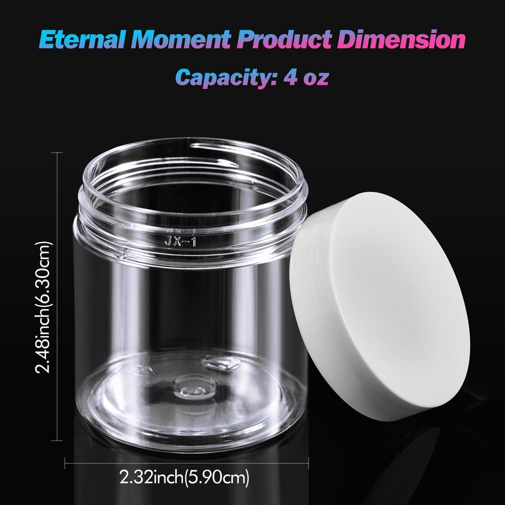 Eternal Moment white-lid closeup emphasizes airtight seal and secure transport.