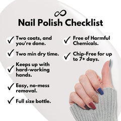 Eternal fifth shade nail polish set for complementary color combinations.