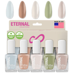 Eternal Pastel Nail Polish Set light blue swatch for a fresh spring look