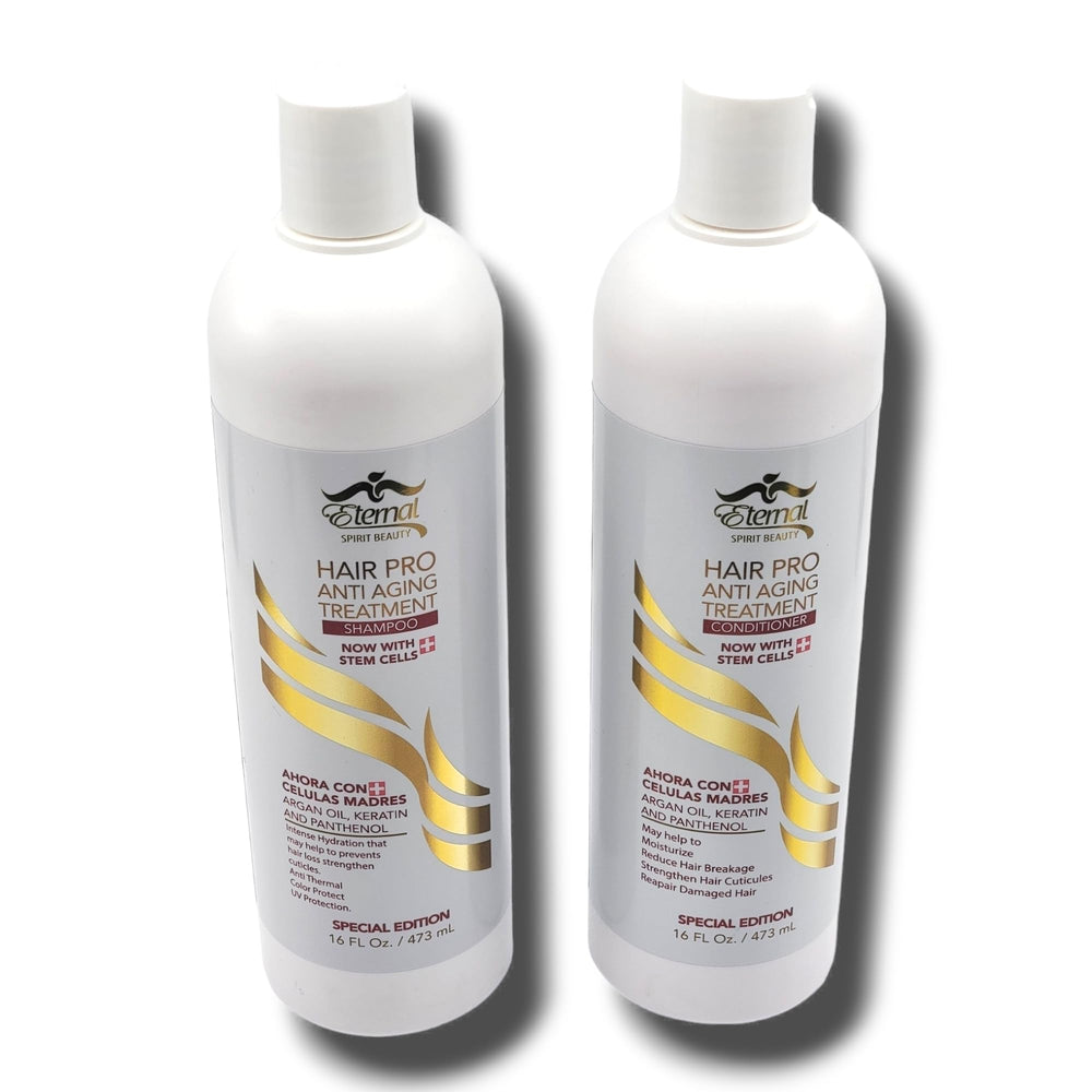 Eternal Spirit Hair Pro bundle with stem cells highlights luxury hair care routine