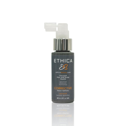 Ethica Beauty Corrective bottle pour for easy daily scalp care.