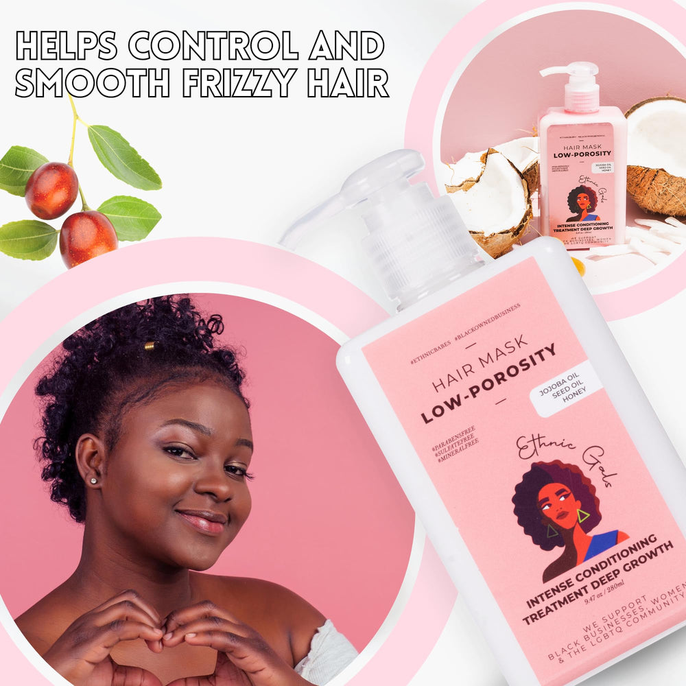 Ethnic Gals after-use gloss enhances natural texture and movement