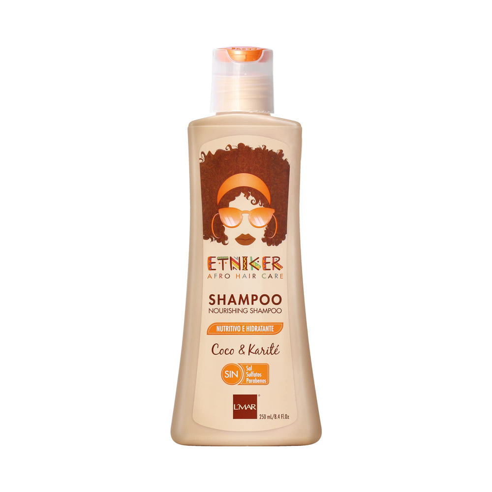 ETNIKER Nourishing Shampoo bottle for curly hair delivers gentle cleansing and hydration.