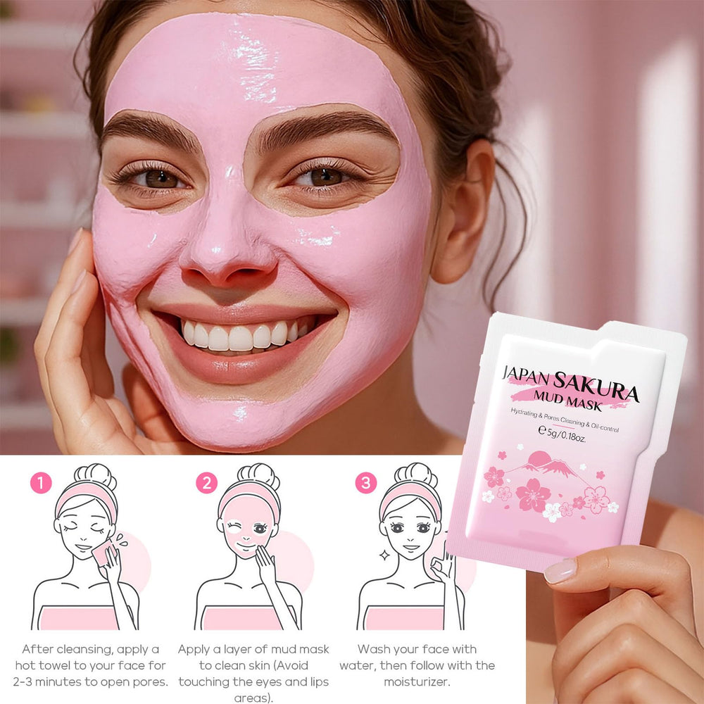 Etuanxi sakura mud mask travel version for a deep-cleanse feel