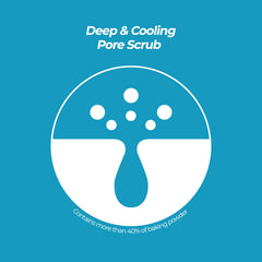 ETUDE Baking Powder Crunch Pore Scrub 2-in-1 cleansing with cooling sensation.