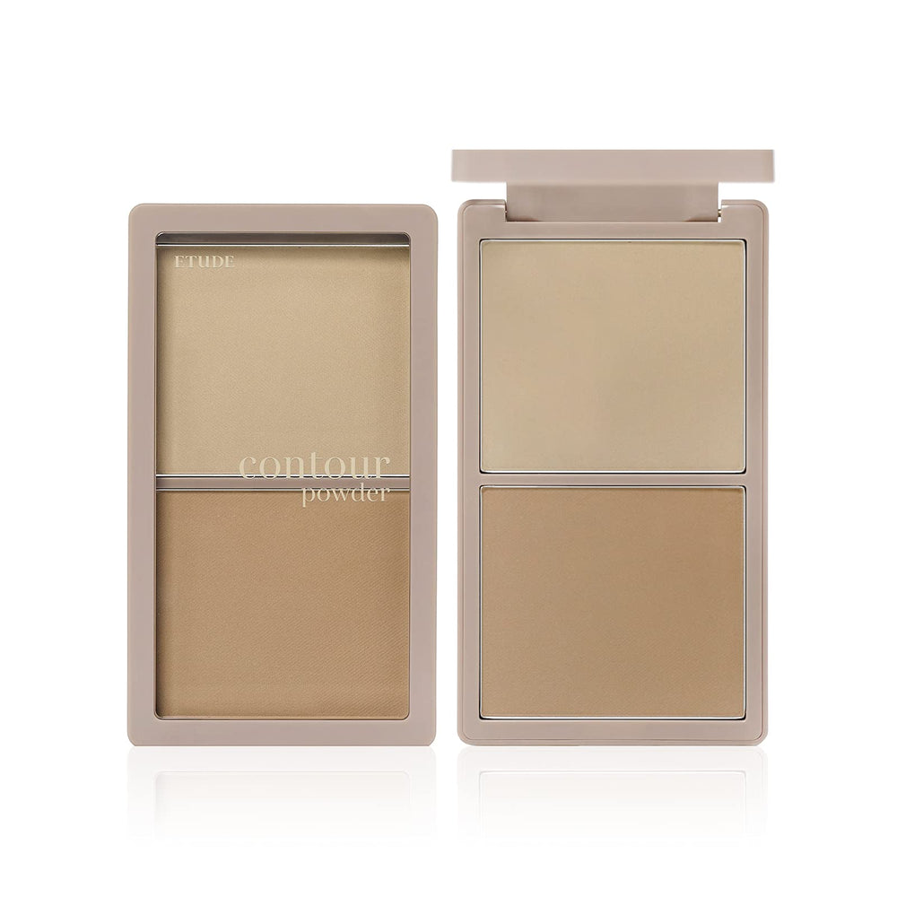 ETUDE Contour Powder Creator dual-color blend highlights natural shadows for easy definition.