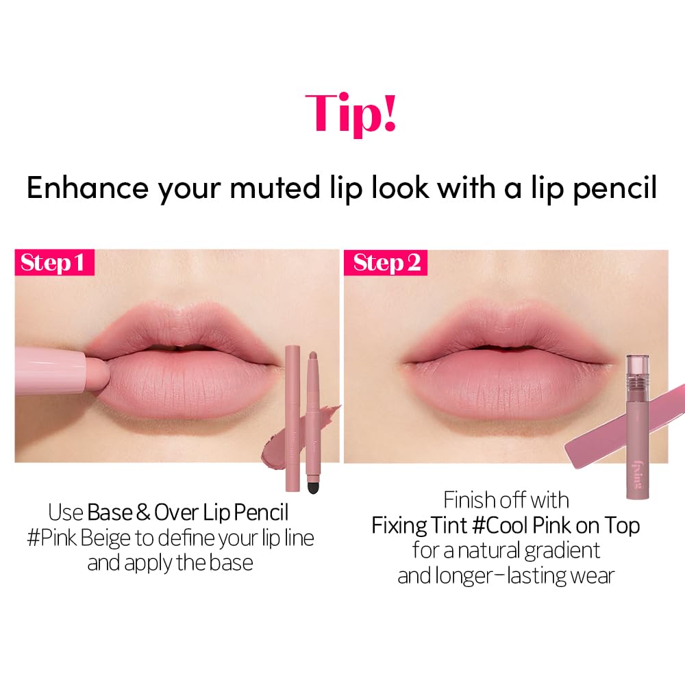 Etude Fixing Tint Berry Red matte finish for a long-lasting look.