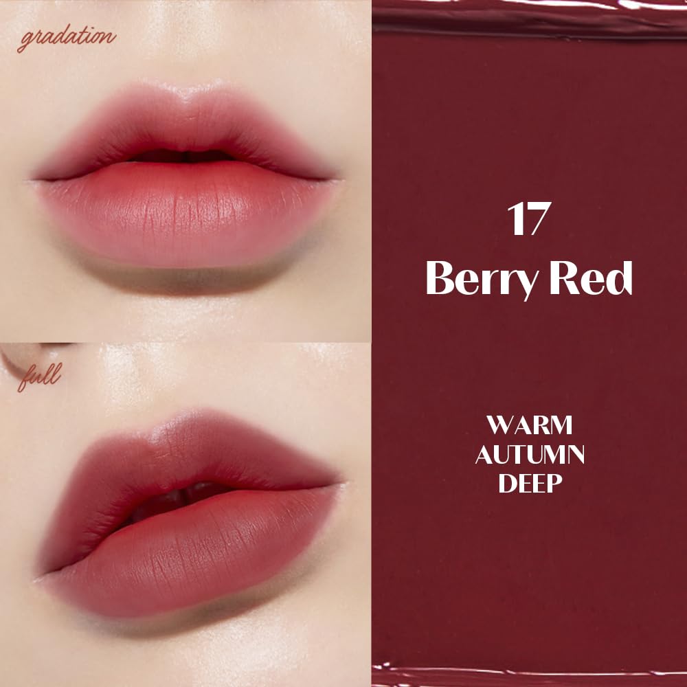 Etude Fixing Tint Berry Red packaging highlights portability for on-the-go touch-ups.