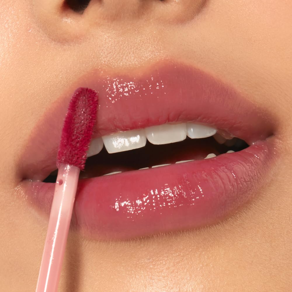 ETUDE Glow Fixing Tint 5 Mauvement lip swatches reveal juicy translucent color