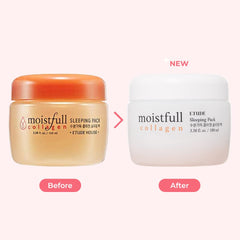 ETUDE Moistfull Sleeping Pack gel texture close-up, easy to apply for overnight hydration