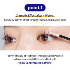 ETUDE Power Eyelash Ampoule ingredients list highlighting caffeine infusion