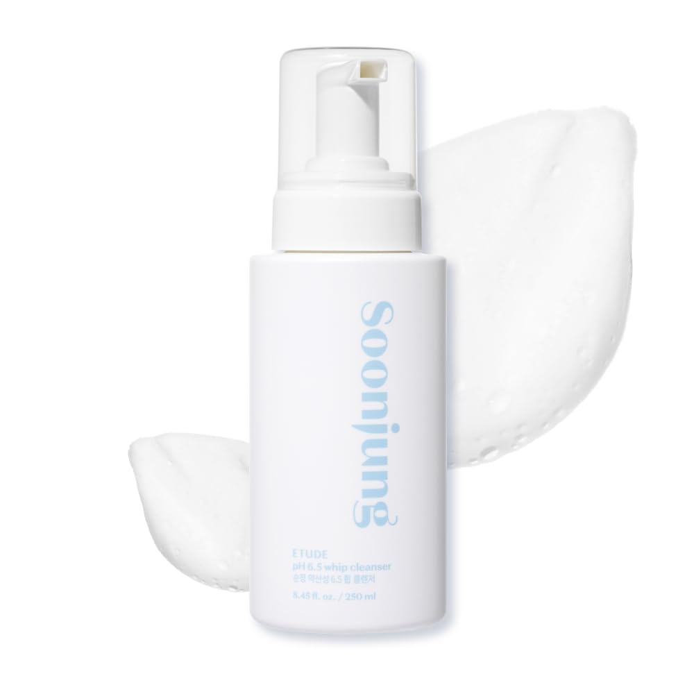 ETUDE SoonJung pH 6.5 whip cleanser big size packaging for gentle cleansing