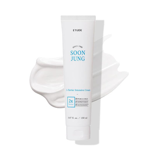 ETUDE SoonJung2x intensive cream jar showing rich texture for sensitive skin hydration