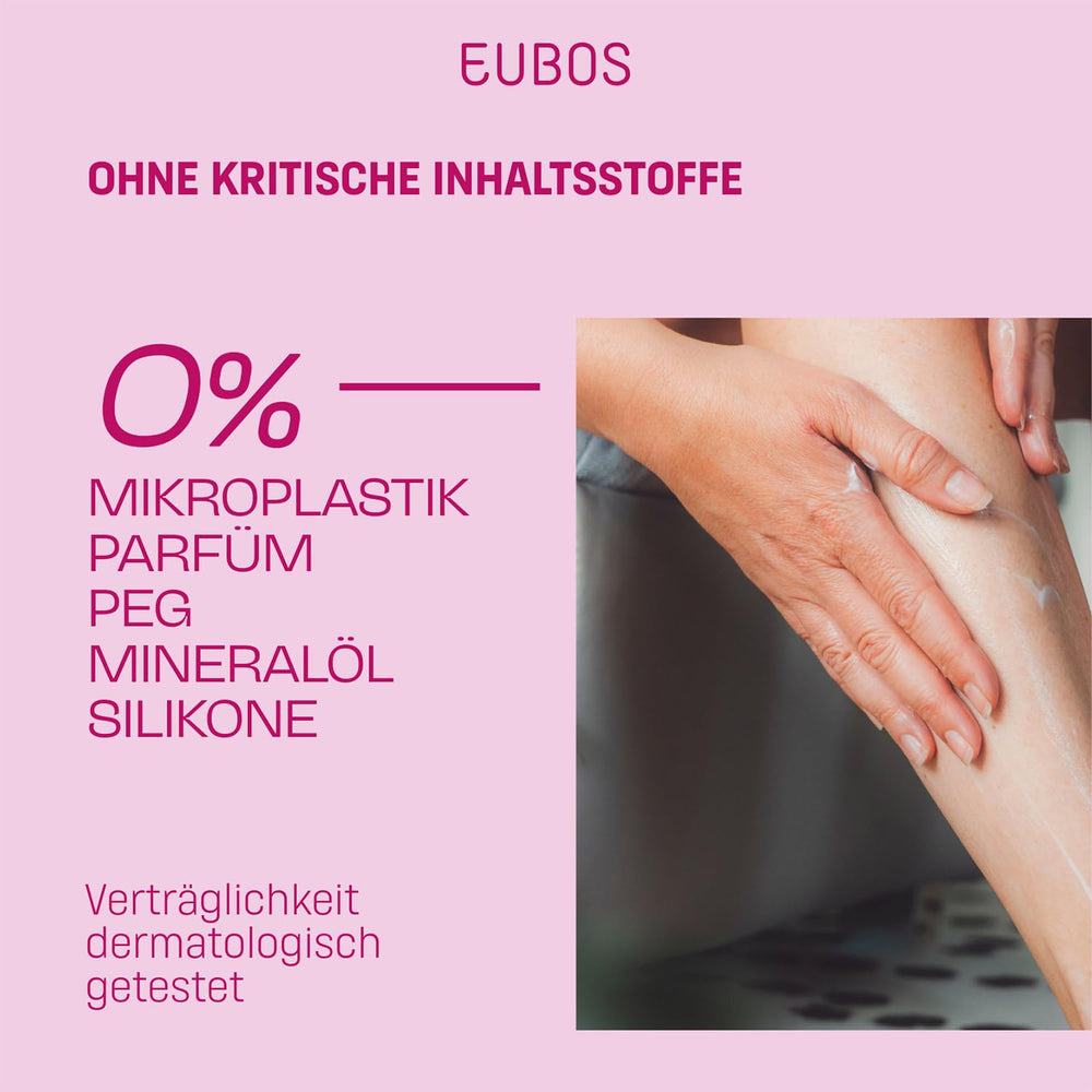 Compact 100 ml packaging of EUBOS foot cream.