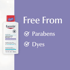 Product label highlights 48-hour moisture and hypoallergenic soothing scent.