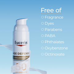 Eucerin non-comedogenic sunscreen won’t clog pores.